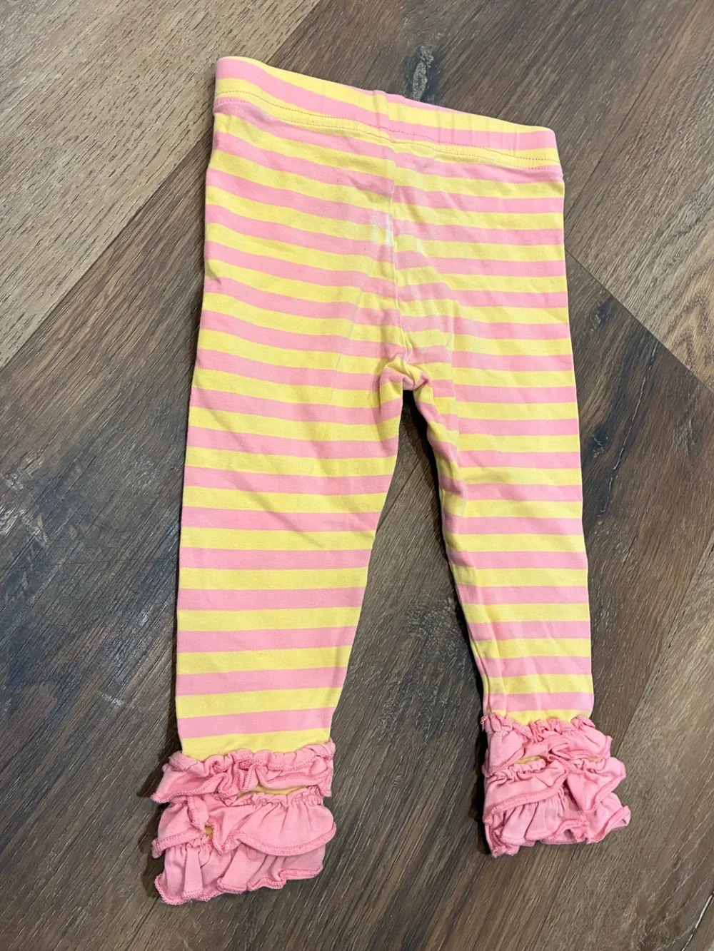 Matilda Jane Busy Bee The Adventure Begins Leggings Pink Stripe Bottoms 12-18m